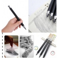 홀더 샤프 5.6mm 샤프너 내장 제도 목공 필기구, 1개, 2B