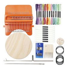 QDY 가정용 직조 프레임 직조 도구 성인 휴대용 니트 수공예품을위한 뜨개질 청바지와 옷 수선 어린이 위버를위한, 다중, 금속 나무, 다중, 1개