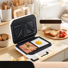 다기능 샌드위치 브런치 토스트기 분리형 스테이크 와플 메이커, 분리형 세트 [삼각형 + 스트립 + 와플], 기본 색상