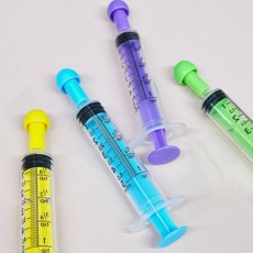 파충류 도마뱀 피딩 주사기 5ml 먹이 급여 소형 색상, 1개, 1g