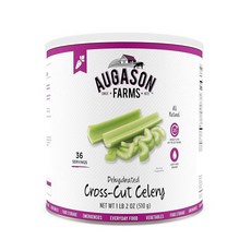 Augason Farms 탈수 크로스 컷 셀러리 0.5kg(1파운드 2온스) No. 10 캔