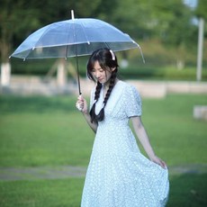 적인 투명장우산 수동 우양산 양우산 여성우산 자동우산 비닐우산 우비