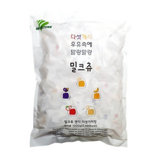하오리위안 밀크츄 5가지맛 믹스 1+용량 (약 내외), 1kg, 1개