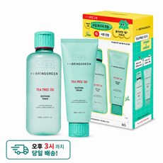 브링그린 티트리 시카 수딩 토너 250ml+크림 100ml 피부 진정 2종 기획 세트, 1세트, 250ml