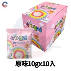 JIDE 捲式棉花糖 10gx10入, 10個, 原味(粉), 10g