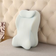 床上放鬆神器 看書玩手機靠背 躺枕 臥室多體位軟枕, 淺藍,60*36*22cm/只