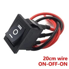 5Pcs KCD1 미니 소형 호환 로커 스위치 6A/250V 10A/125V 전원 ON OFF 자동차 보트 용 와이어 케이블 토글, 01 5pcs, 02 Spuare ON OFF ON