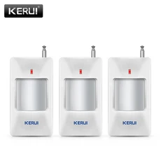 KERUI 무선 PIR 모션 센서 알람 적외선 감지기 GSM WIFI W181 W202 홈 도난 방지 경보 시스템, 02 3pcs motion sensor