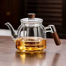 玻璃家用泡茶壺 耐高溫煮茶壺 大容量花茶壺 茶水分離, 透明色700ml, 1個, 700ml