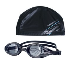 基本版 Elle 成人游泳用品套裝（護目鏡 + 帽子）