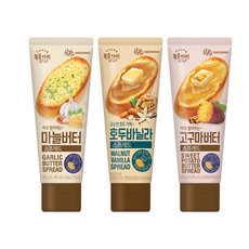 복음자리 짜먹는 스프레드 마늘버터 +고구마버터 +호두바닐라 (총3개), 3개, 130g