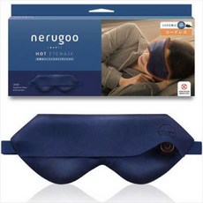nerugoo充電式熱敷眼罩，無線設計，三段調溫，USB充電，絲滑親膚，可拆卸清洗, 1個, 1個裝