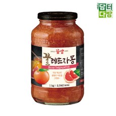 꽃샘식품 꿀레드자몽차, 4개, 1kg, 1개입