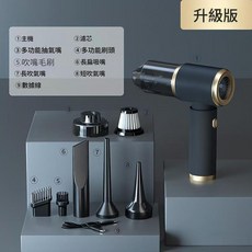 無線手持吸塵器 4合1吸塵吹風機, 黑色, 噴橡皮漆 黑色款