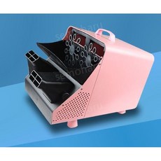 버블머신 충전형 파티 각도조절 특 거품 워터파크 특수효과 축제, K. 핑크 각도+버블조절 리모컨 에센스10병