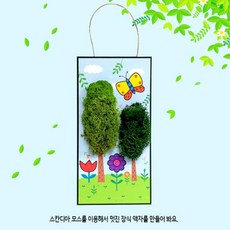 문화센터 복지기관 어린이diy 스칸디아모스 봄액자 만들기 가벼운 내구성, 1개