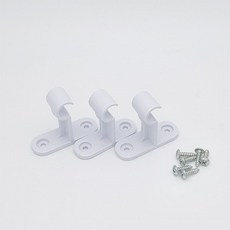 [1+1] set 3p 15mm 커튼브라켓 백색, 2개