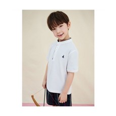빈폴 키즈 BI5442U020 체크 매치 반팔 상하 세트 아이보리 906326