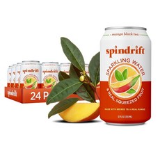 Spindrift 노히토 탄산수 355ml 24캔 4kcal, 망고블랙티