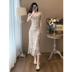 여성 여름 플로럴 롱원피스 캐주얼 시원한 착용감