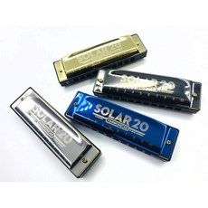 孔聲 SOLAR C調 10孔 口琴, 1個, 銀色