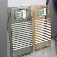 新款PET透明洗衣闆懶搓衣闆傢用宿捨手洗襪子神器防滑耐用厚, 1個, PET短款 輕奢綠,學生款