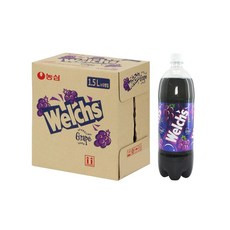 웰치스 포도 1.5L (1팩6개입) 탄산 음료수