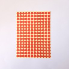 레드 원형 스티커 10mm 192개 고급 씰 포장 봉인용, 1개, 1개입