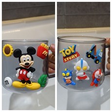 兒童刷牙杯女孩小孩漱口杯男孩寶寶洗漱杯子可愛牙杯牙缸doly, A08灰色米奇+灰色奧特曼, 1個