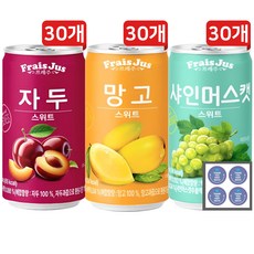 [캔톡톡]프레주 캔음료 3종 각 30개씩(자두+망고+샤인머스캣)+캔톡톡땡큐감사스티커, 90개, 175ml