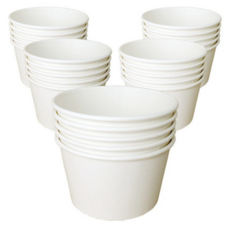 전자레인지용 종이용기 뚜껑미포함 850ml, 25개입, 3개