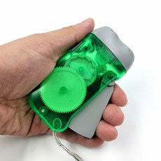 자가발전 비상랜턴 휴대 용 조명 축전기 캠핑 용품 야외 장비 안전 장치 소형 충전기, 본상품