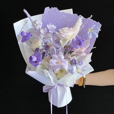 暮雪落 模擬永生花束 七夕禮物, 粼光苑 - 成品花束