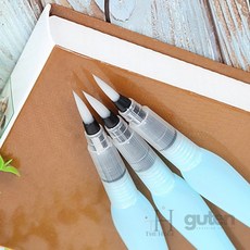 더휴즈 워터 브러쉬 붓펜 미술용붓펜, 중