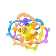 曼哈頓 嬰兒手抓球牙膠 益智玩具, 曼哈頓球牙膠水星星系, 1個, 曼哈頓球牙膠水星星系