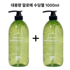 수아연 자연공유 알로에 베라 수딩젤 100, 2개, 1000ml