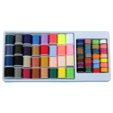 한현 소형 재봉틀 봉제사 실 60종, 1개, 혼색