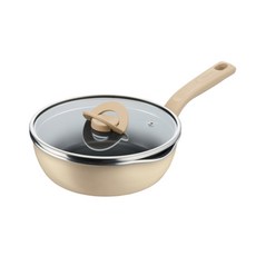테팔 인덕션 원픽냄비팬, 22cm, 양송이베이지, 1세트