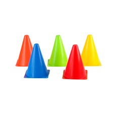 세모소 유소년축구연습도구 드리블장애물콘 잔디밭눈에띄는거 임시라이너 18cm 1개