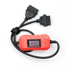 중장비 트럭용 컨버터 자동차/트럭 어댑터 다기능 OBD 스캐너 24V ~ 12V, 02 빨간