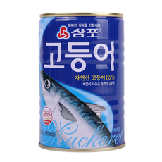 삼포 깨끗이 다듬은 자연산 고등어 통조림, 3개, 400g
