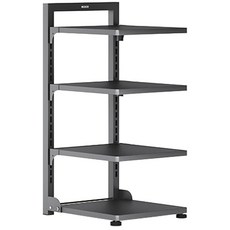 【ECOCO 意可可】多層廚房鍋架 鍋具收納架 廚房置物架 多功能櫥櫃鍋架, 槍灰色, 1個, 4層