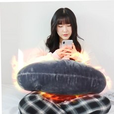 거실쿠션 국산 밍크 극세사 온열 반달 대형 쿠션 79000EA 1EA, 대형 30x70cm, 브라운