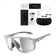 소다몬 RETRON RT3301 시리즈 편광 변색 스포츠 선글라스 전용케이스 클리너 도수클립 코패드, [17] RT3301-C14 변색렌즈, 1개