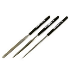 TAMIYA 田宮 TY74104 模型工具 精密基本銼刀組 細目 3支入, 1個