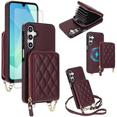 Asuwish Phone Case for Samsung Galaxy A16 5G/4G 2-in-1 Magnetic Detachable Wallet Cell Cover with