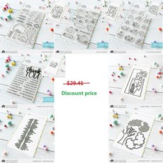 2023 Scrapbooking 연습을위한 금속 절단 다이 및 스탬프 실습 DIY 앨범 장식 카드 공예 다이, 12, 1개
