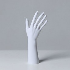 실리콘 손 모형 팔짜 손마네킹 소품 마네킹 네일아트, 1개, D3 화이트 오른손