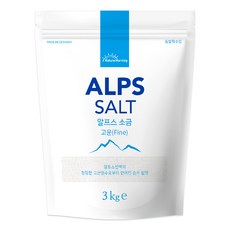 네이처모닝 알프스 소금 3kg 고운입자, 2개