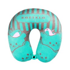 Robinlo 品牌專屬頸枕 藍綠色